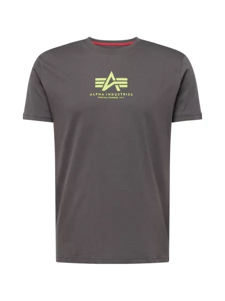 ALPHA INDUSTRIES Tricou galben neon gri