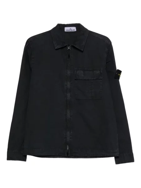Geacă Stone Island cu strasuri albastru