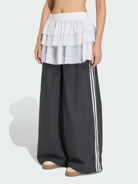 Штани палаццо adidas комбінований верх чорний
