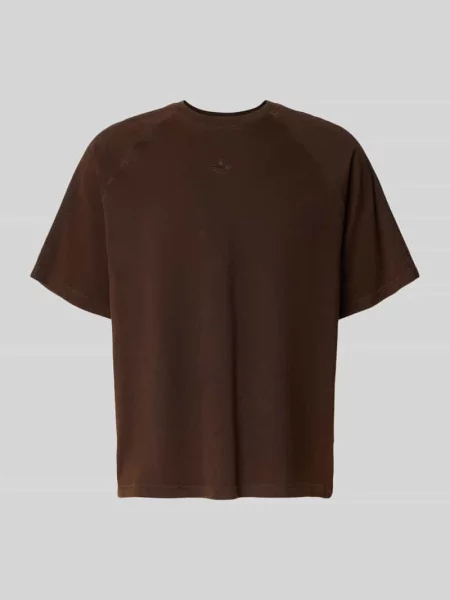 T-shirt z okrągłym dekoltem i wyhaftowanym logo Adidas Originals