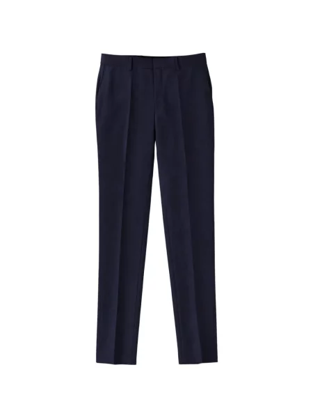 Pantaloni Boss plisate albastru