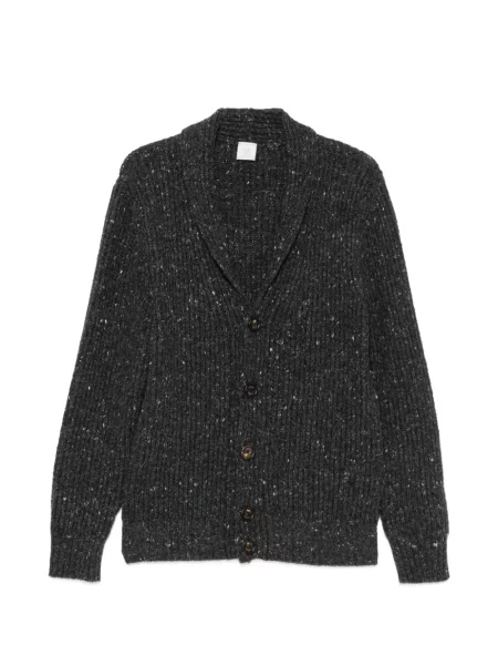 Gulerat cardigan Eleventy tricotate gri