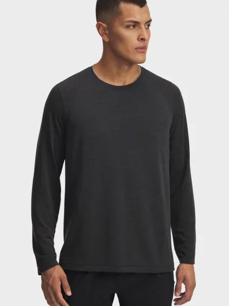 Шерстяной лонгслив Under Armour для бега черный