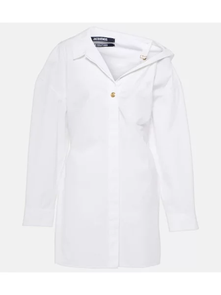 Rochie tip cămașă Jacquemus de costum alb