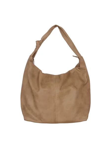 Torebka skórzana Btfcph skórzana brązowa