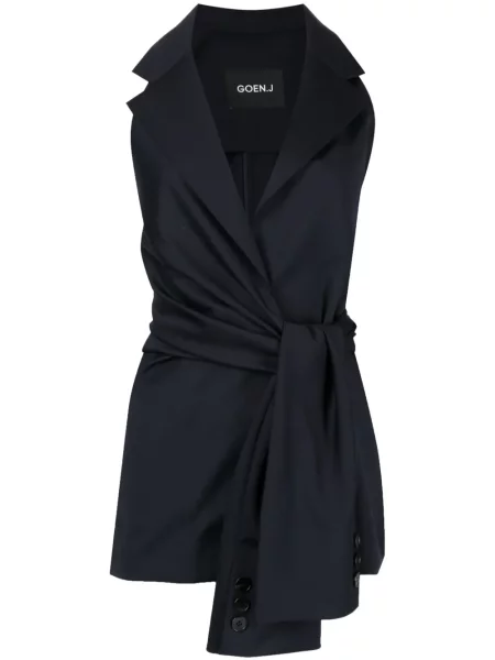 Marynarka Goen.j bez rękawów niebieska