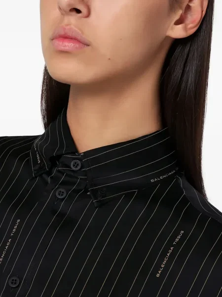 Cămașă Balenciaga cu dungi negru