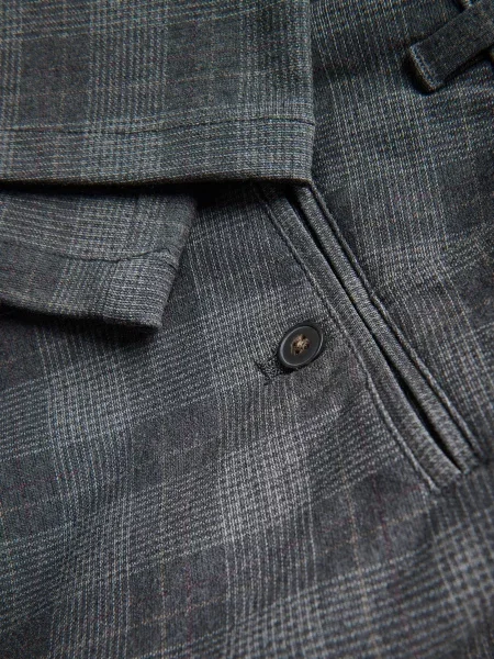 Клетчатые брюки Reserved серые