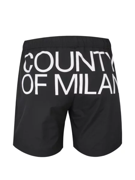 Σορτς County Of Milan με σχέδιο με κορδόνι μαύρο