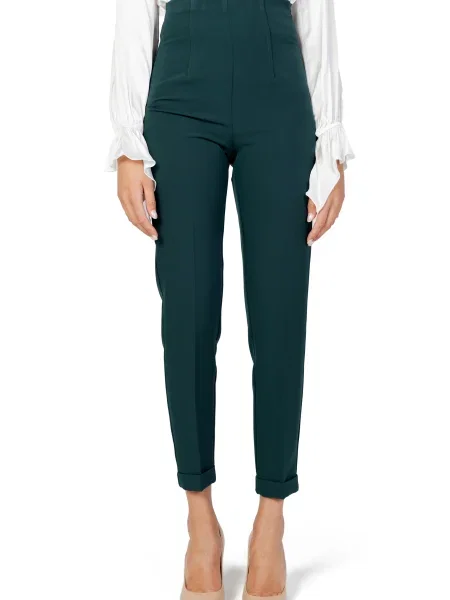 Pantaloni Sandro Ferrone alb