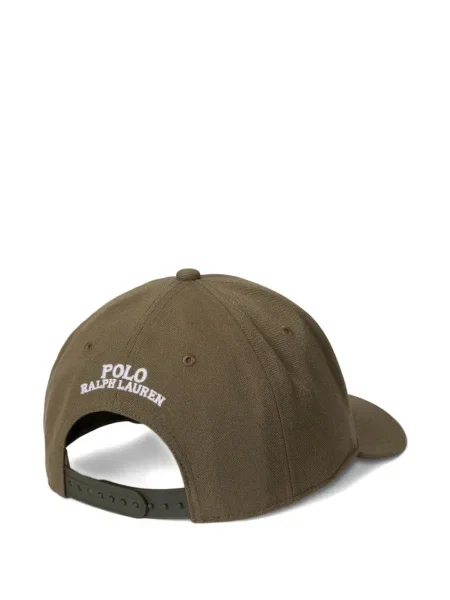 Μικρός κασκέτο Polo Ralph Lauren με χαμηλή μέση υφαίνω διαγωνίως πράσινο