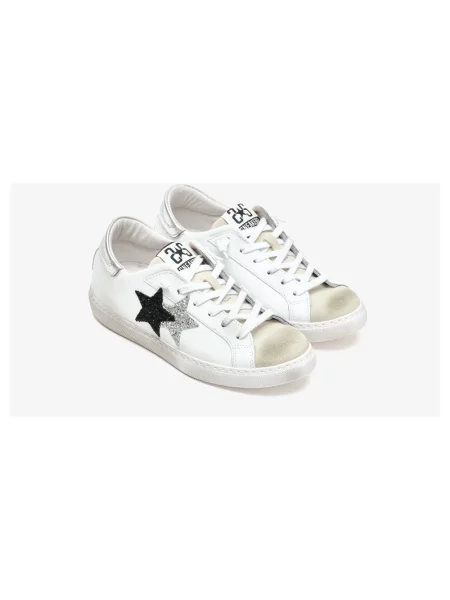 Sneakersy 2star skórzane białe