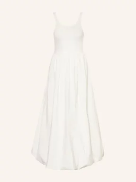 Eleh Šaty Z Kombinace Materiálů krémová