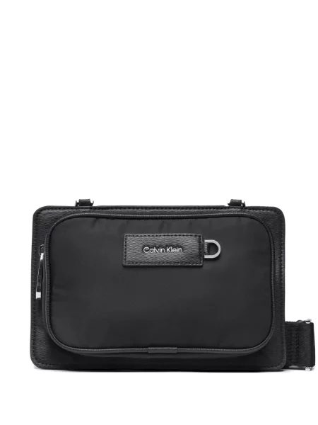 Geantă Calvin Klein cu autograf negru