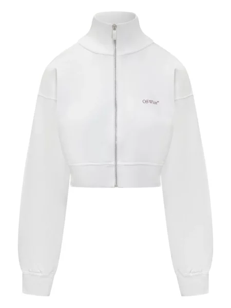 Hanorac cu fermoar Off-white alb