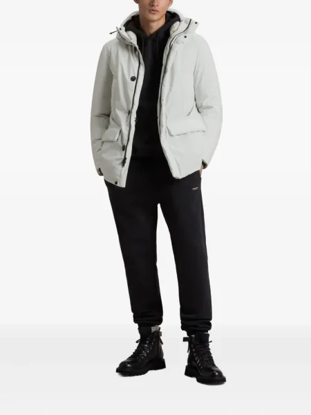 Geacă Woolrich cu glugă alb