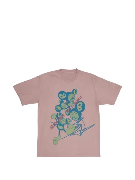 Тениска Travis Scott розово