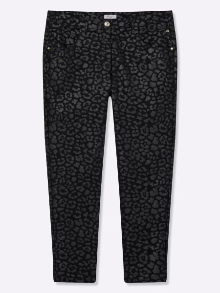SHEEGO Pantaloni gri închis negru
