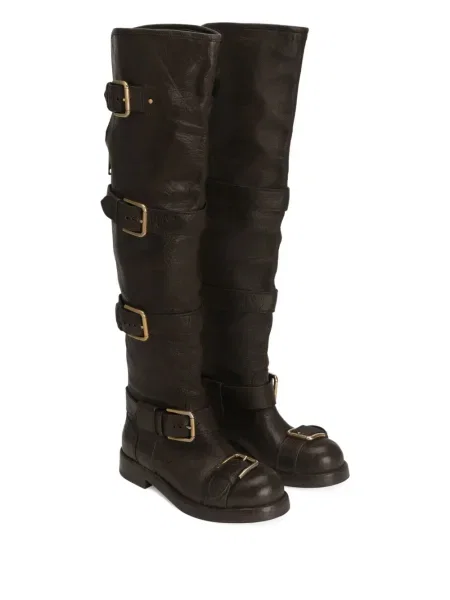 Botine Dolce & Gabbana cu cataramă maro