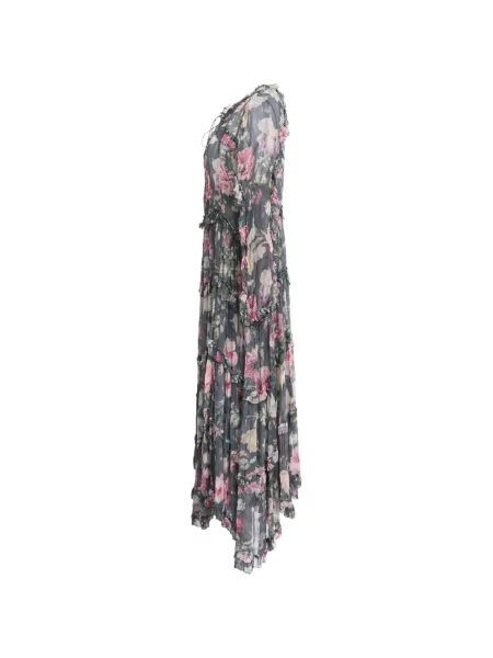Rochie Zimmermann cu model floral cu imagine gri