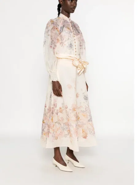 Fustă midi Zimmermann cu model floral cu imagine