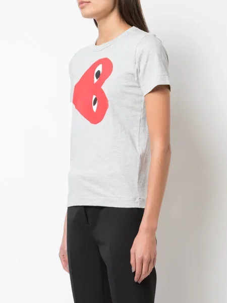Tričko Comme Des Garçons Play šedé