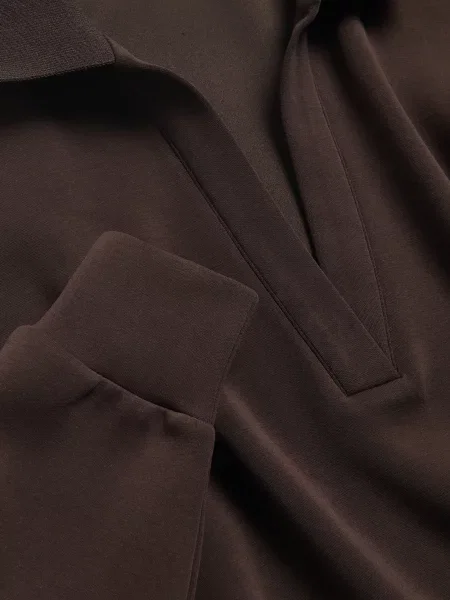 Reserved Світшот з модаллю темно коричневий