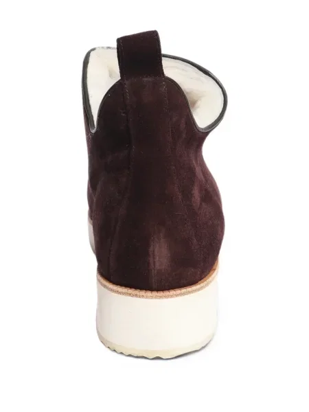 Botine Gabriela Hearst din piele de oaie maro