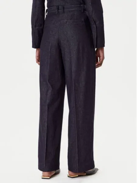 French Connection Jeans hlače Mornarsko Wide Leg modra