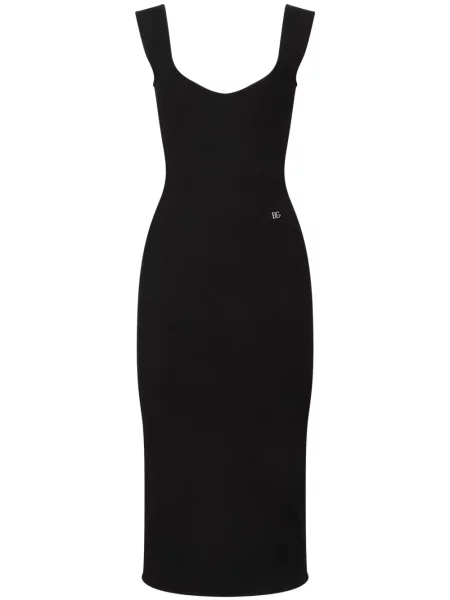Kostiumas midi suknelė Dolce & Gabbana iki kelių juoda