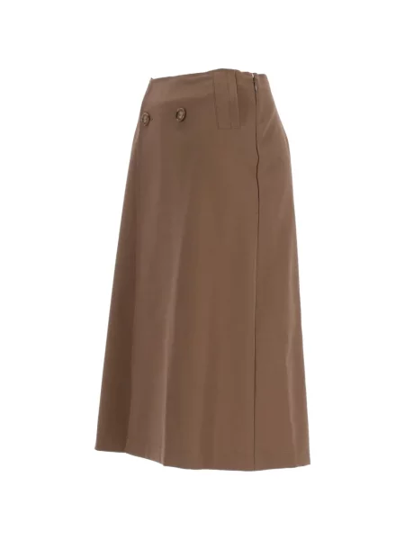 Fustă midi Mm6 Maison Margiela maro