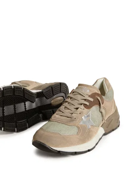 Sneakerși Golden Goose cu șireturi din dantelă gri