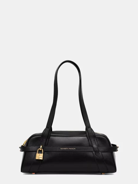 Кожаная сумка-багет Elisabetta Franchi