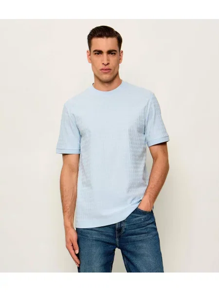 BOSS BLACK Tricou H-Thompson | mercerizat negru