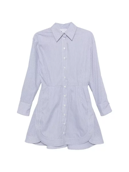 Rochie tip cămașă Stella Mccartney cu dungi albastru