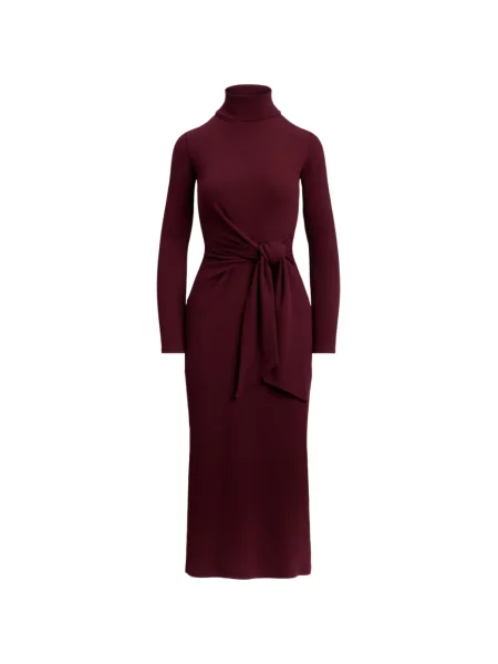 Rochie Lauren Ralph Lauren cu legături roșu