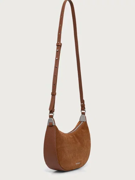 Coccinelle crossbody torbica semišasta rjava