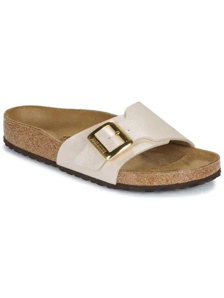 Pantofi Birkenstock cu perle alb