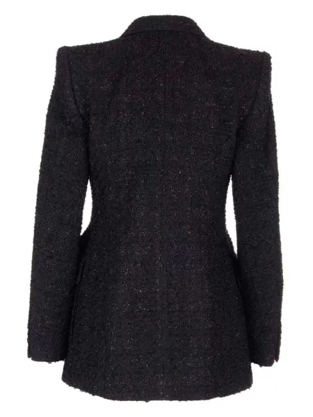 Švarkas Balenciaga tvido juoda