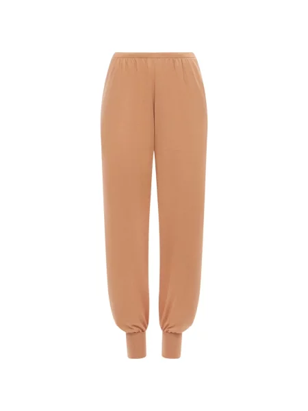 Pantaloni 12 Storeez de mătase conici portocaliu