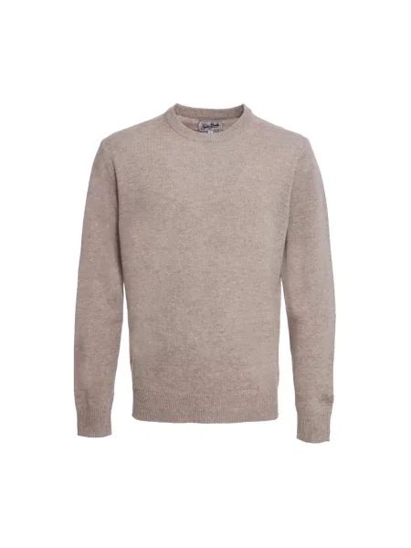 Sweter Mc2 Saint Barth brązowy