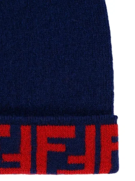 Czapka dziecięca Fendi niebieska