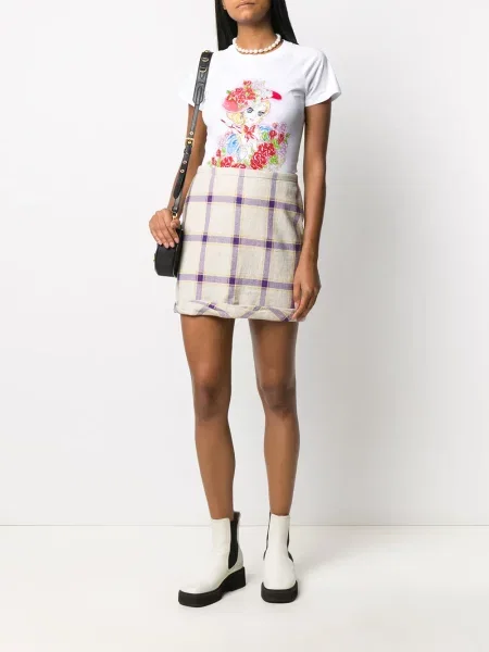 Tricou Moschino cu imagine alb