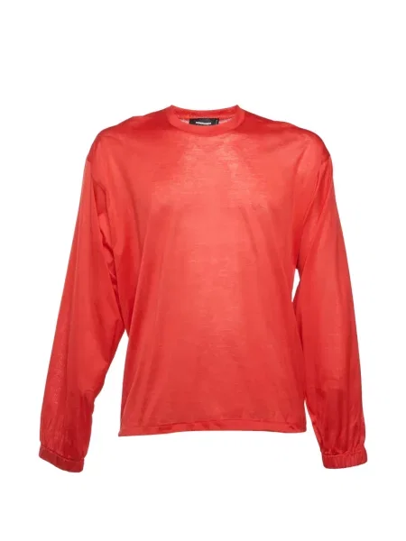 Lung tricou Dsquared2 cu imagine roșu