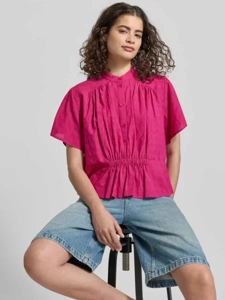 Bluzka z krótkim rękawem o pudełkowym kroju z czystej bawełny Jake*s Casual