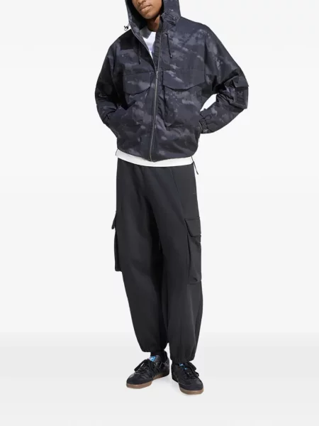 Lung geacă cămașă Adidas cu model camuflaj maro