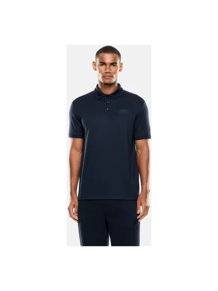 Koszulka polo Emporio Armani Ea7 z dżerseju granatowa