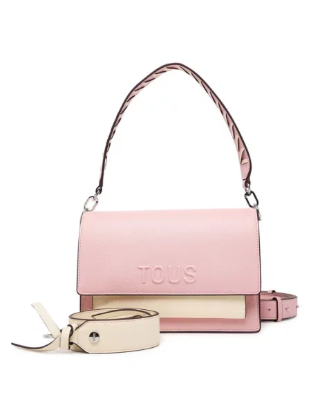 Tous crossbody torbica iz umetnega usnja roza