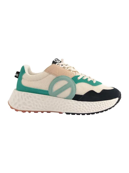Sneakersy No Name skórzane brązowe