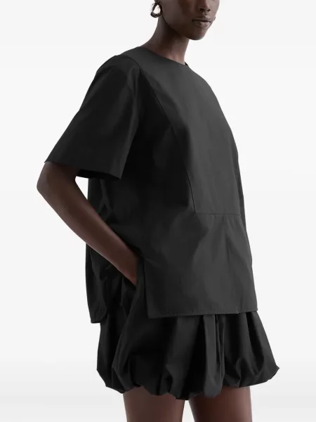 Bluză Jil Sander scurtă negru